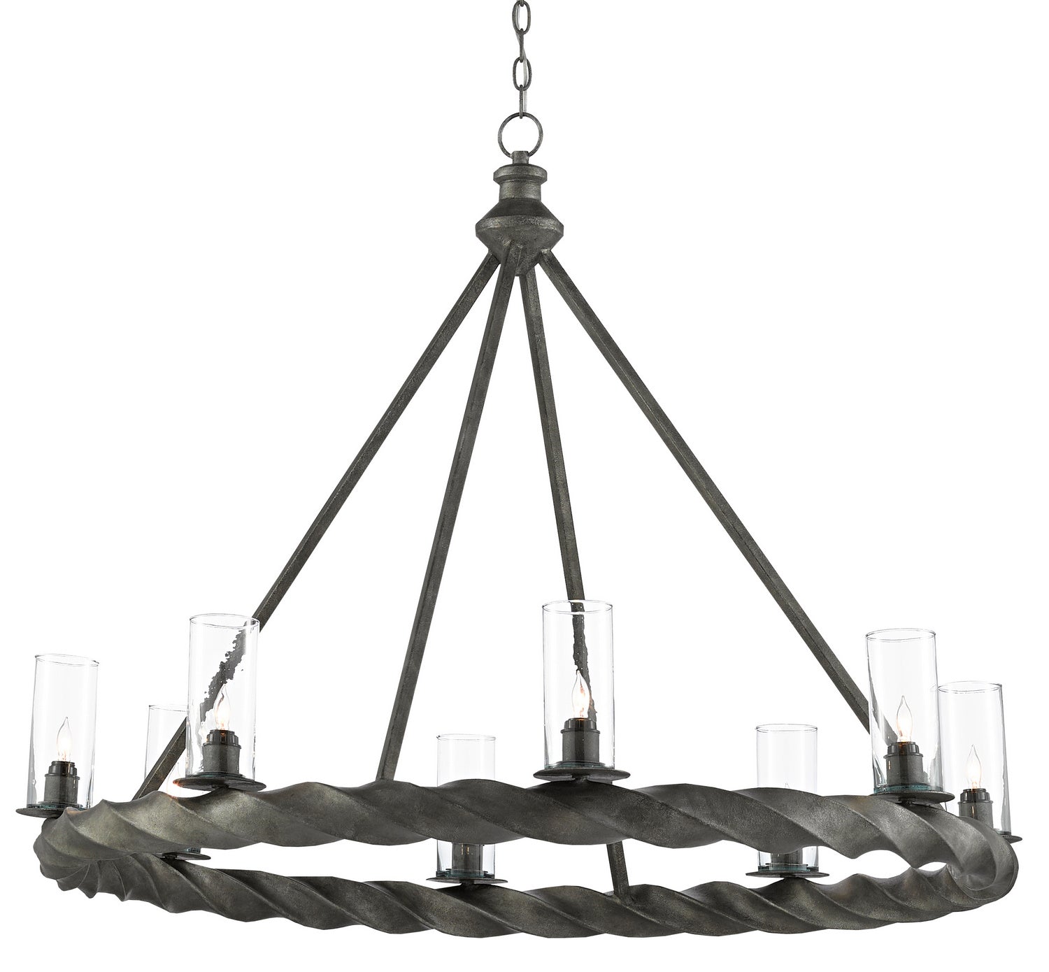 Currey and Company - 9000-0511 - Eight Light Chandelier - Orson - Light Molé