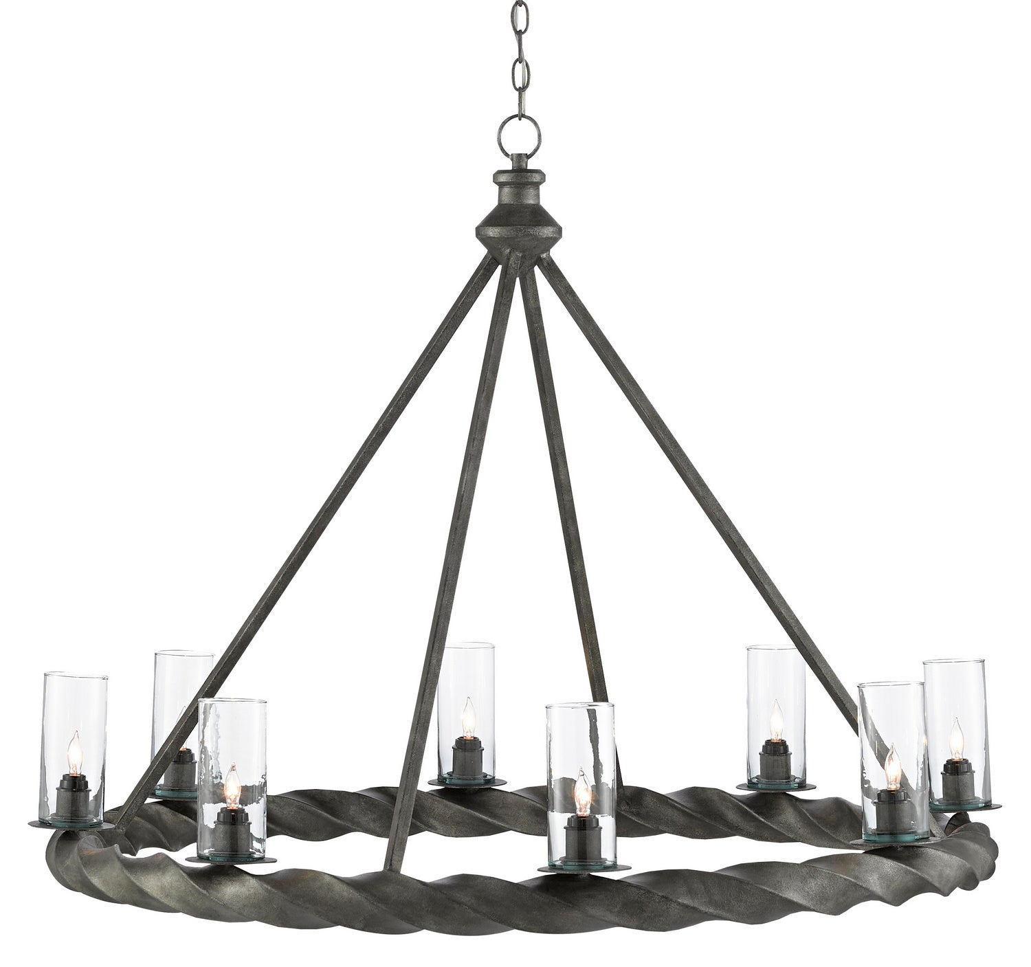 Currey and Company - 9000-0511 - Eight Light Chandelier - Orson - Light Molé