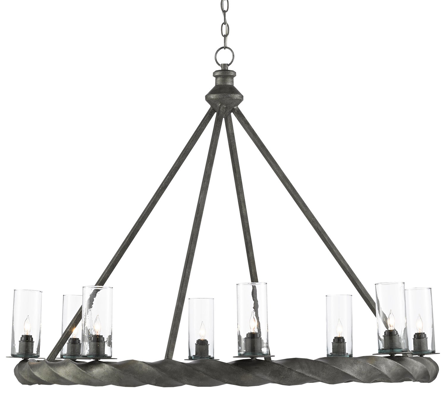 Currey and Company - 9000-0511 - Eight Light Chandelier - Orson - Light Molé