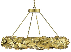 Currey and Company - 9000-0515 - LED Chandelier - Apollo - Contemporary Gold Leaf/Painted Gold