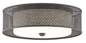 Currey and Company - 9999-0048 - Two Light Flush Mount - Notte - Molé Black