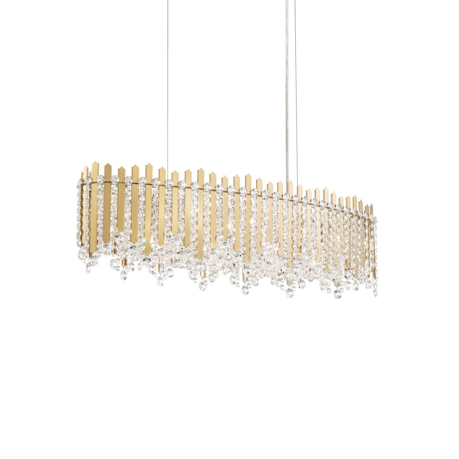 Schonbek - MX8340N-301S - 12 Light Pendant - Chatter - Gold Mirror