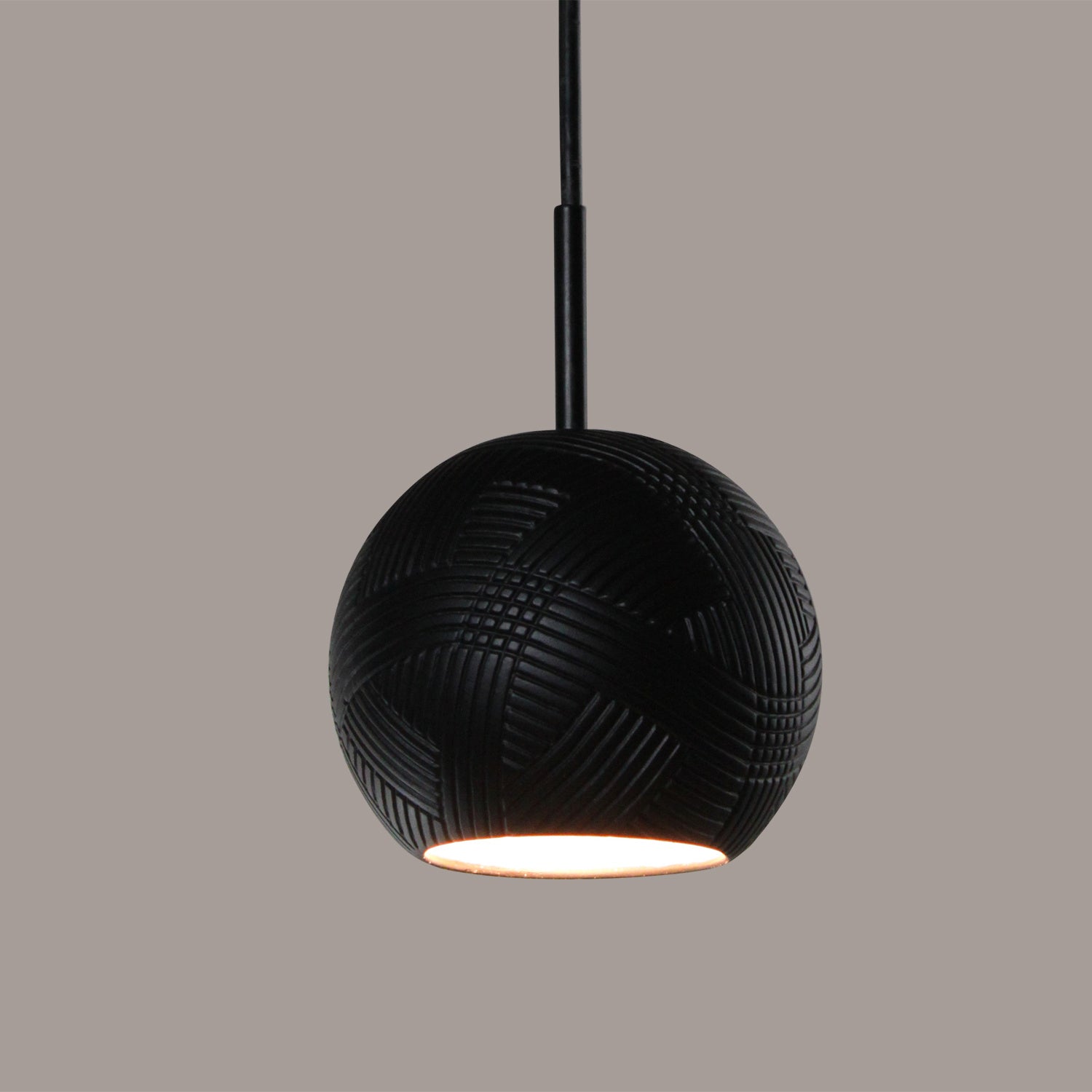 A-19 - MP01-A30-BCC - One Light Mini Pendant - Studio - Slate Black