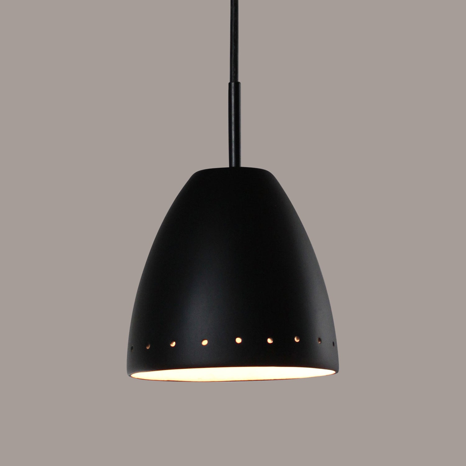 A-19 - MP02-A30-BCC - One Light Mini Pendant - Studio - Slate Black