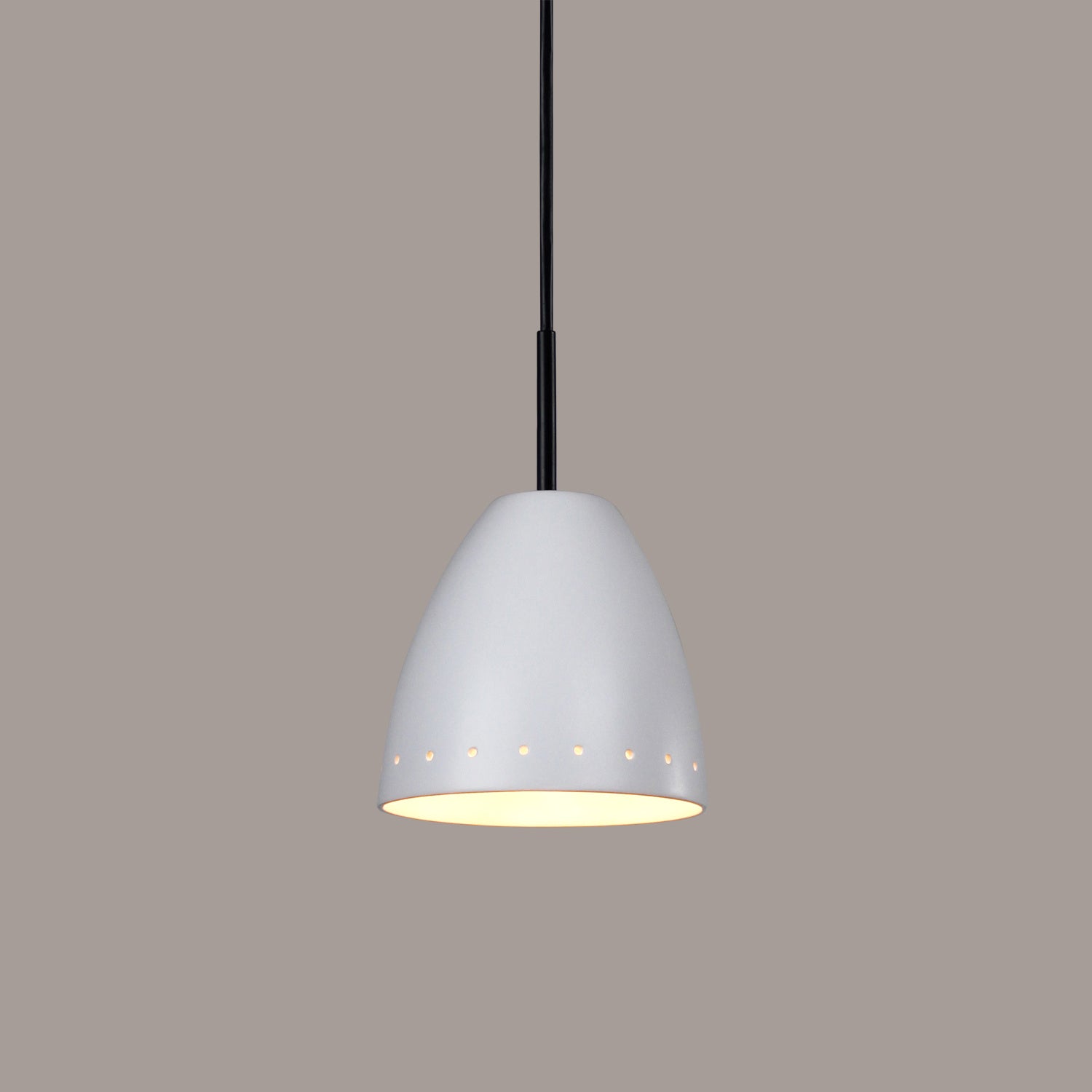 A-19 - MP02-A31-BCC - One Light Mini Pendant - Studio - Satin White