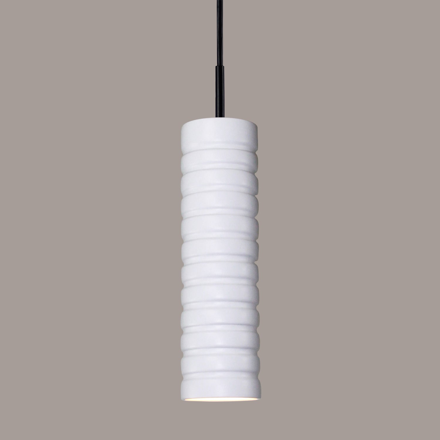 A-19 - MP03-A31-BCC - One Light Mini Pendant - Studio - Satin White