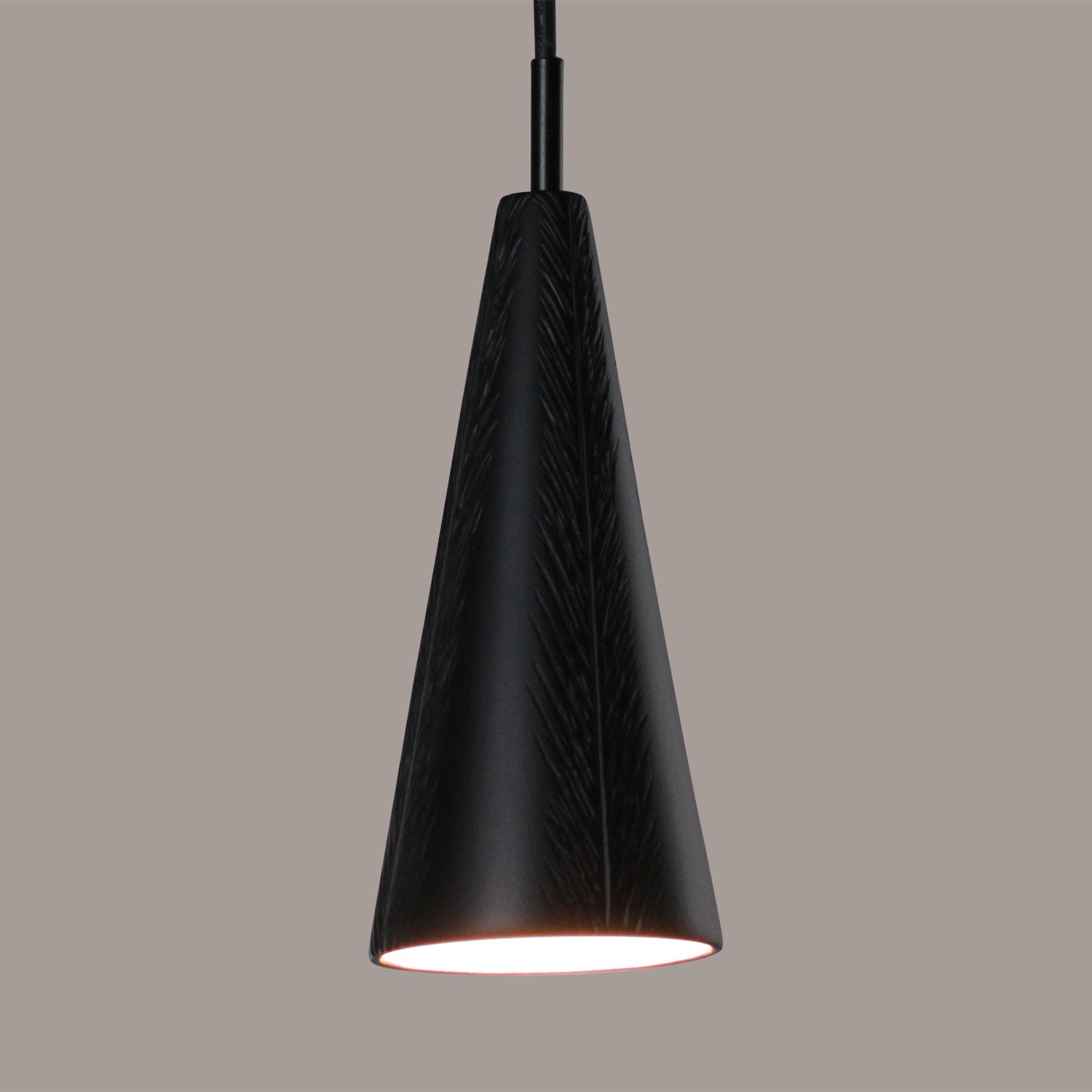 A-19 - MP04-A30-BCC - One Light Mini Pendant - Studio - Slate Black