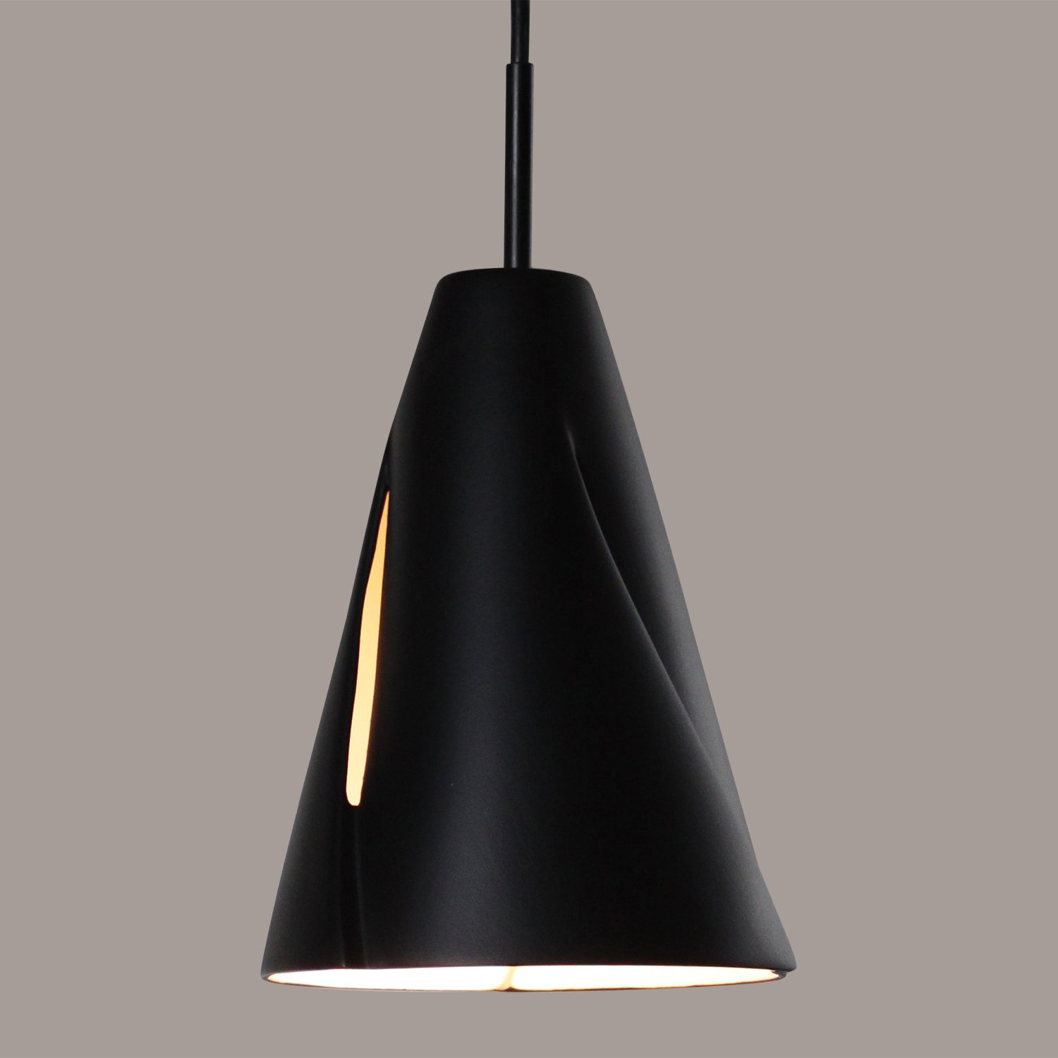 A-19 - MP05-A30-BCC - One Light Mini Pendant - Studio - Slate Black