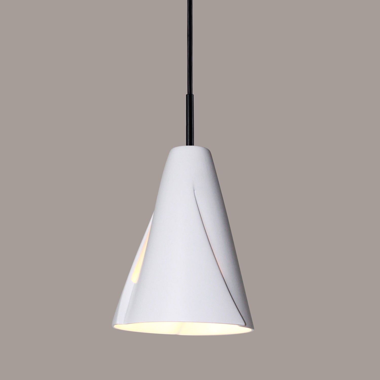 A-19 - MP05-A31-BCC - One Light Mini Pendant - Studio - Satin White