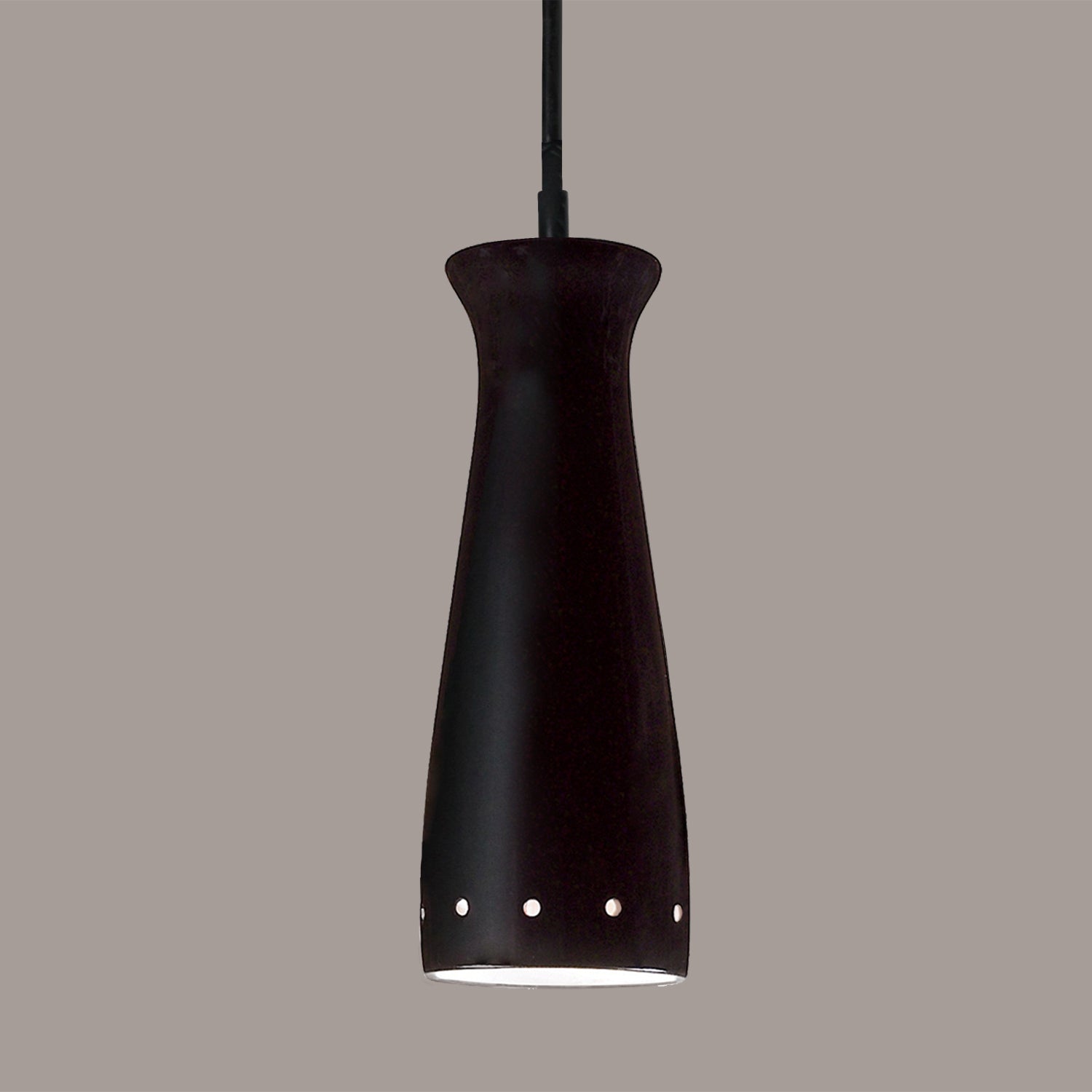 A-19 - MP07-A30-BCC - One Light Mini Pendant - Studio - Slate Black