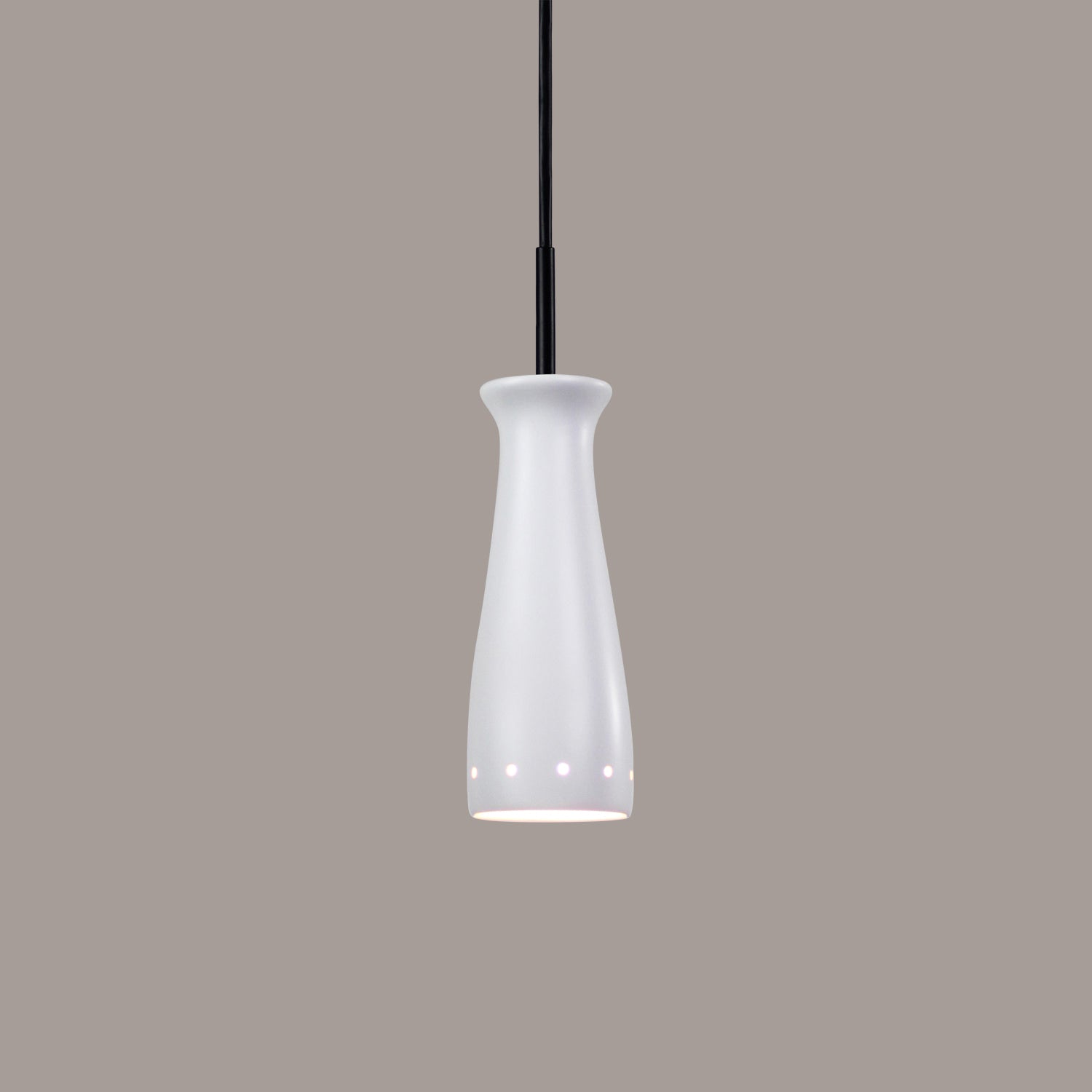 A-19 - MP07-A31-BCC - One Light Mini Pendant - Studio - Satin White