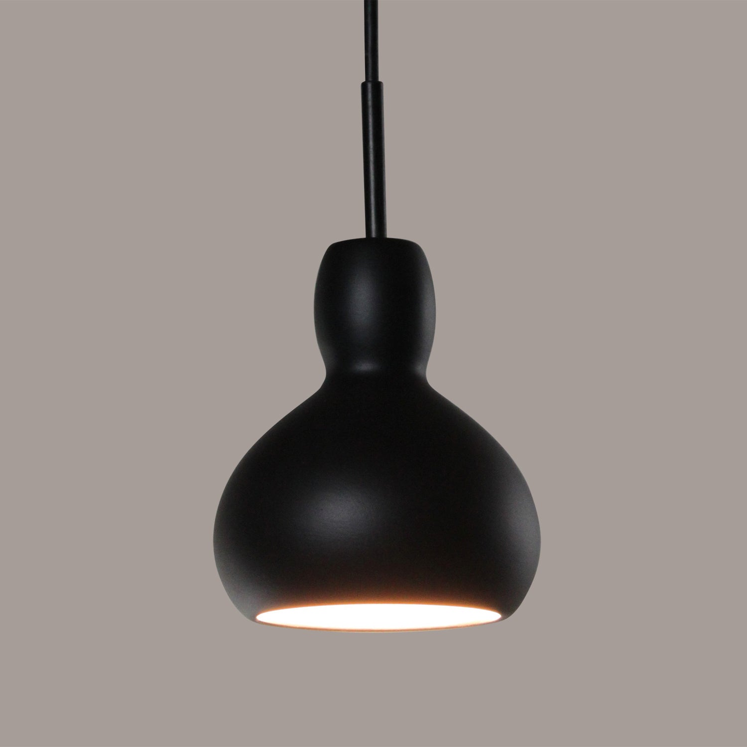 A-19 - MP13-A30-BCC - One Light Mini Pendant - Studio - Slate Black