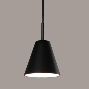 A-19 - MP15-A30-BCC - One Light Mini Pendant - Studio - Slate Black