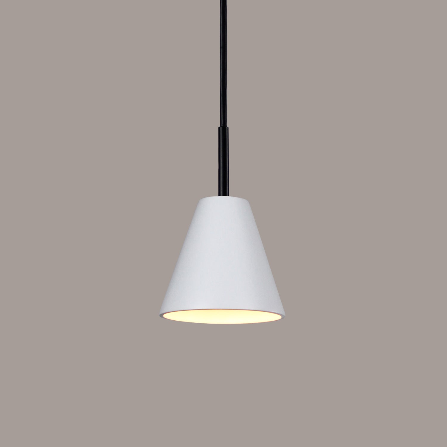 A-19 - MP15-A31-BCC - One Light Mini Pendant - Studio - Satin White