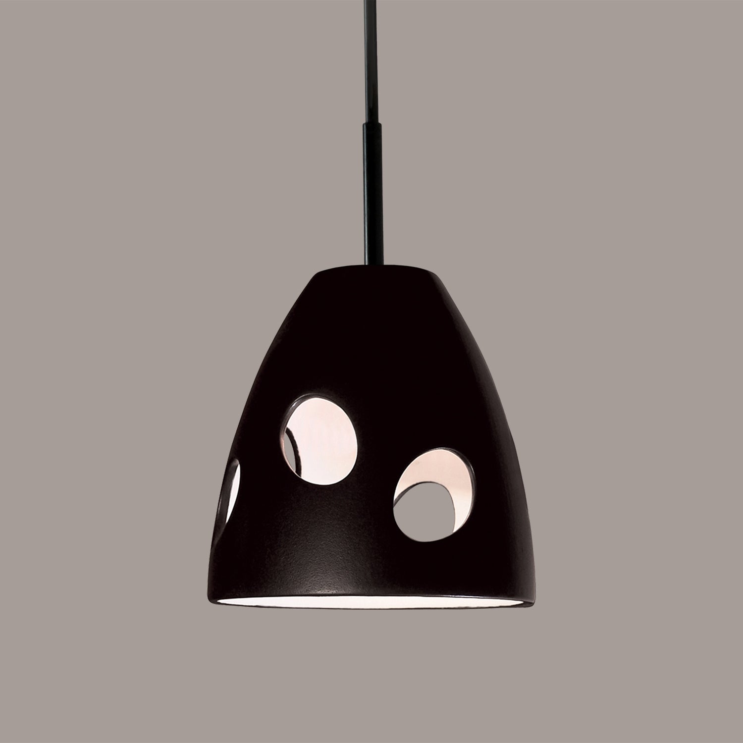 A-19 - MP16-A30-BCC - One Light Mini Pendant - Studio - Slate Black