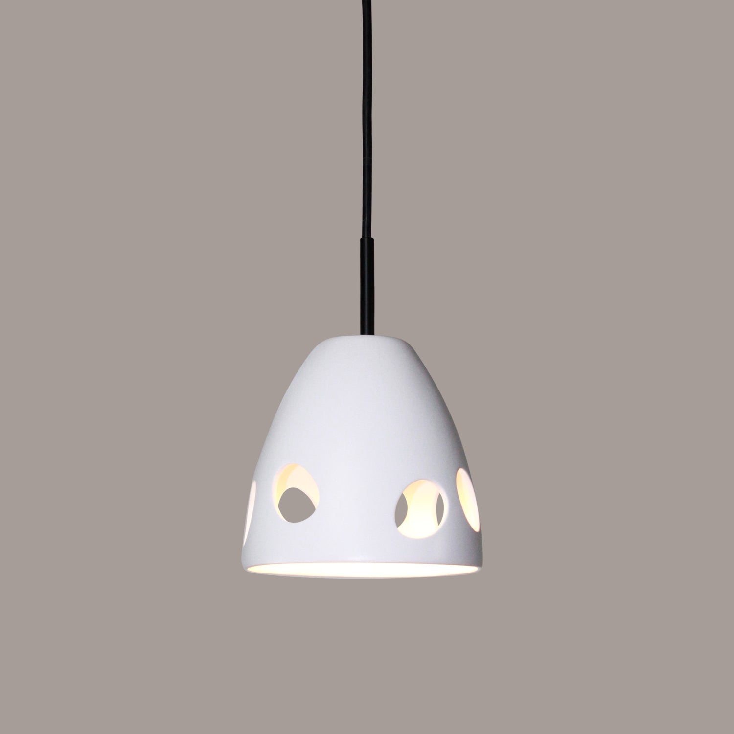 A-19 - MP16-A31-BCC - One Light Mini Pendant - Studio - Satin White