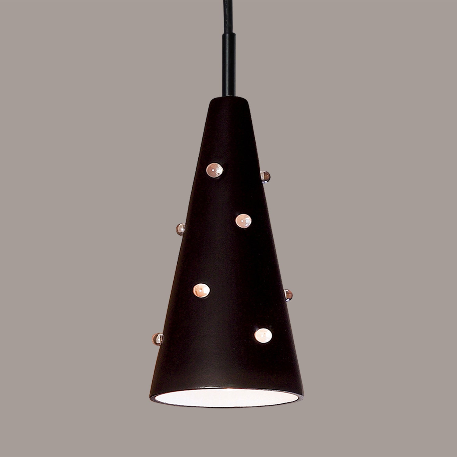 A-19 - MP18-A30-BCC - One Light Mini Pendant - Studio - Slate Black