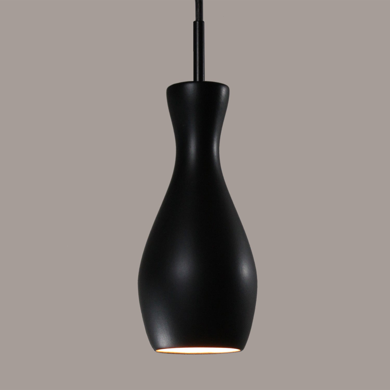 A-19 - MP19-A30-BCC - One Light Mini Pendant - Studio - Slate Black