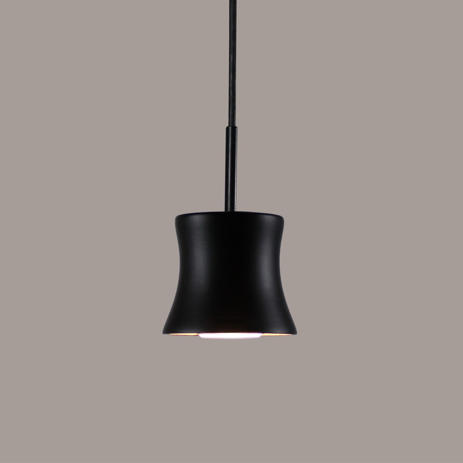 A-19 - MP22-A30-BCC - One Light Mini Pendant - Studio - Slate Black