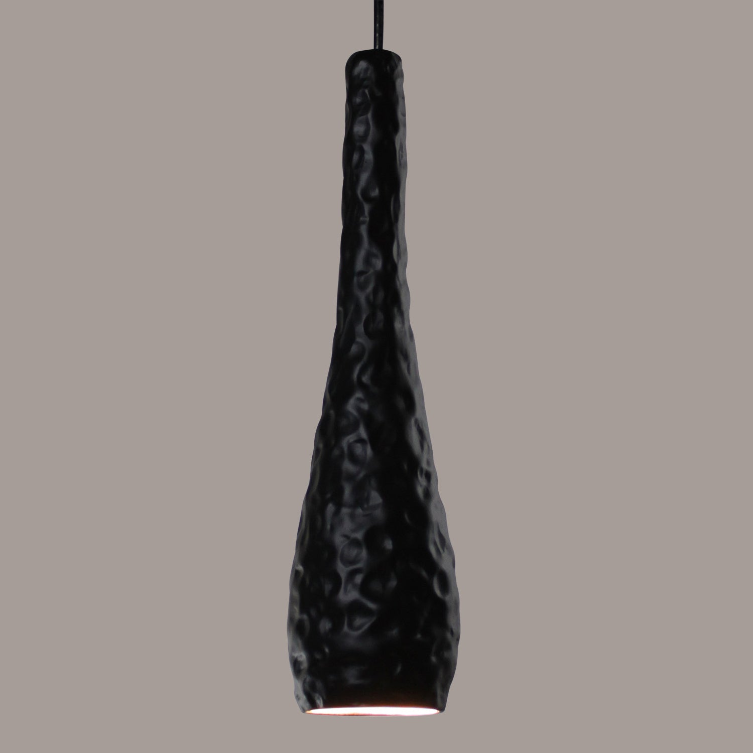 A-19 - MP24-A30-BCC - One Light Mini Pendant - Studio - Slate Black