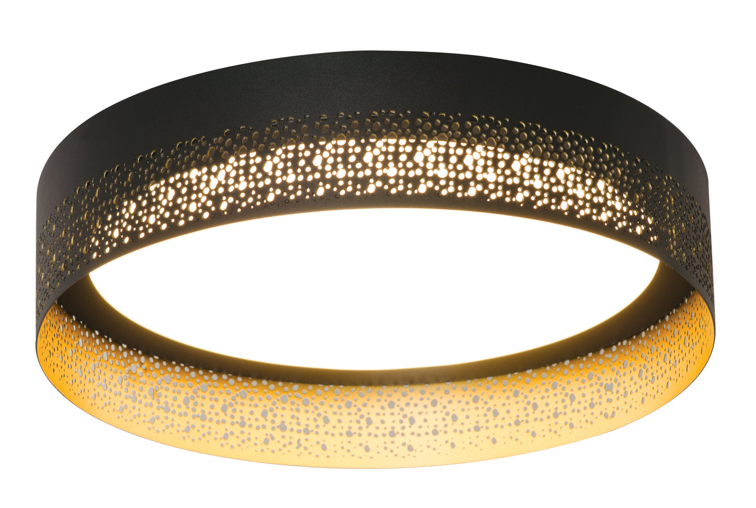 AFX Lighting - ASHF1214L30D2BK - LED Flush Mount - Ash - Black and Gold