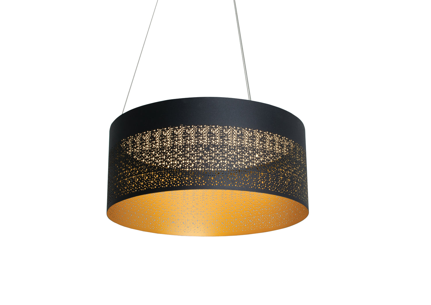 AFX Lighting - ASHP2032L30D1BK - LED Pendant - Ash - Black and Gold