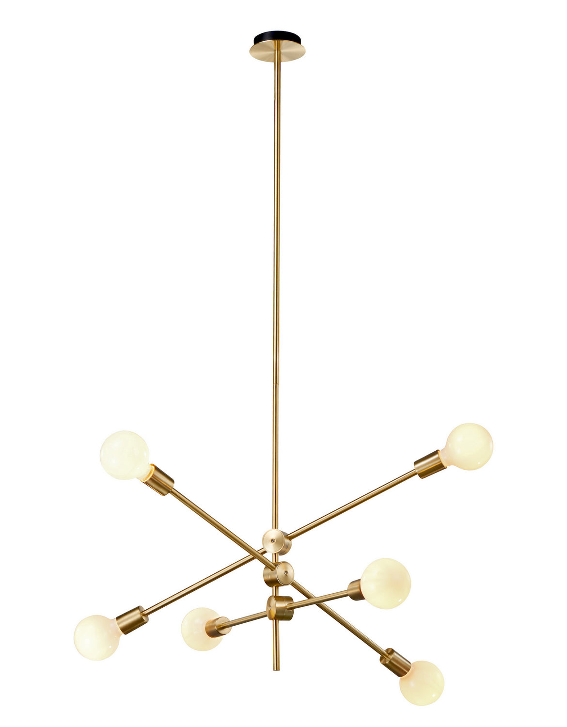 Stone Lighting - CH276BBRT6B - Chandelier - Stria - Brushed Brass