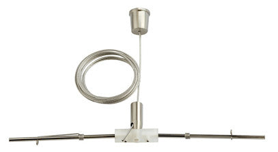 Stone Lighting - CSCBLADJ12SN - Adjustable Cable Hanger 12ft - Satin Nickel