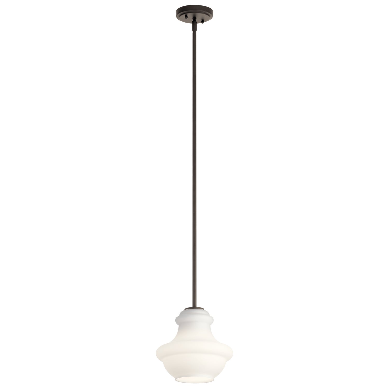 Kichler - 42167OZWH - One Light Mini Pendant - Everly - Olde Bronze