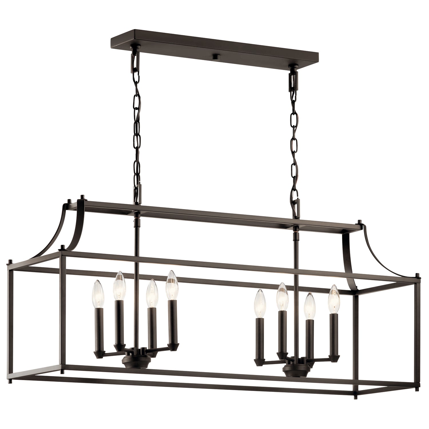 Kichler - 42497OZ - Eight Light Linear Chandelier - Morrigan - Olde Bronze