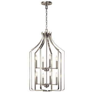 Kichler - 42498NI - Eight Light Foyer Chandelier - Morrigan - Brushed Nickel