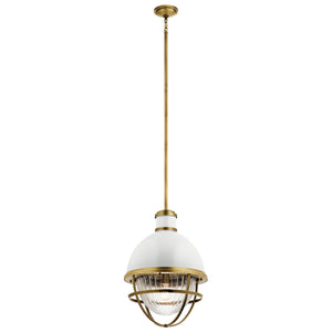 Kichler - 43012NBR - One Light Foyer Pendant - Tollis - Natural Brass