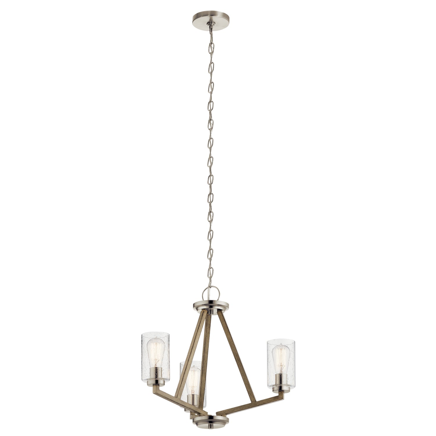 Kichler - 43037DAG - Three Light Pendant - Deryn - Distressed Antique Gray