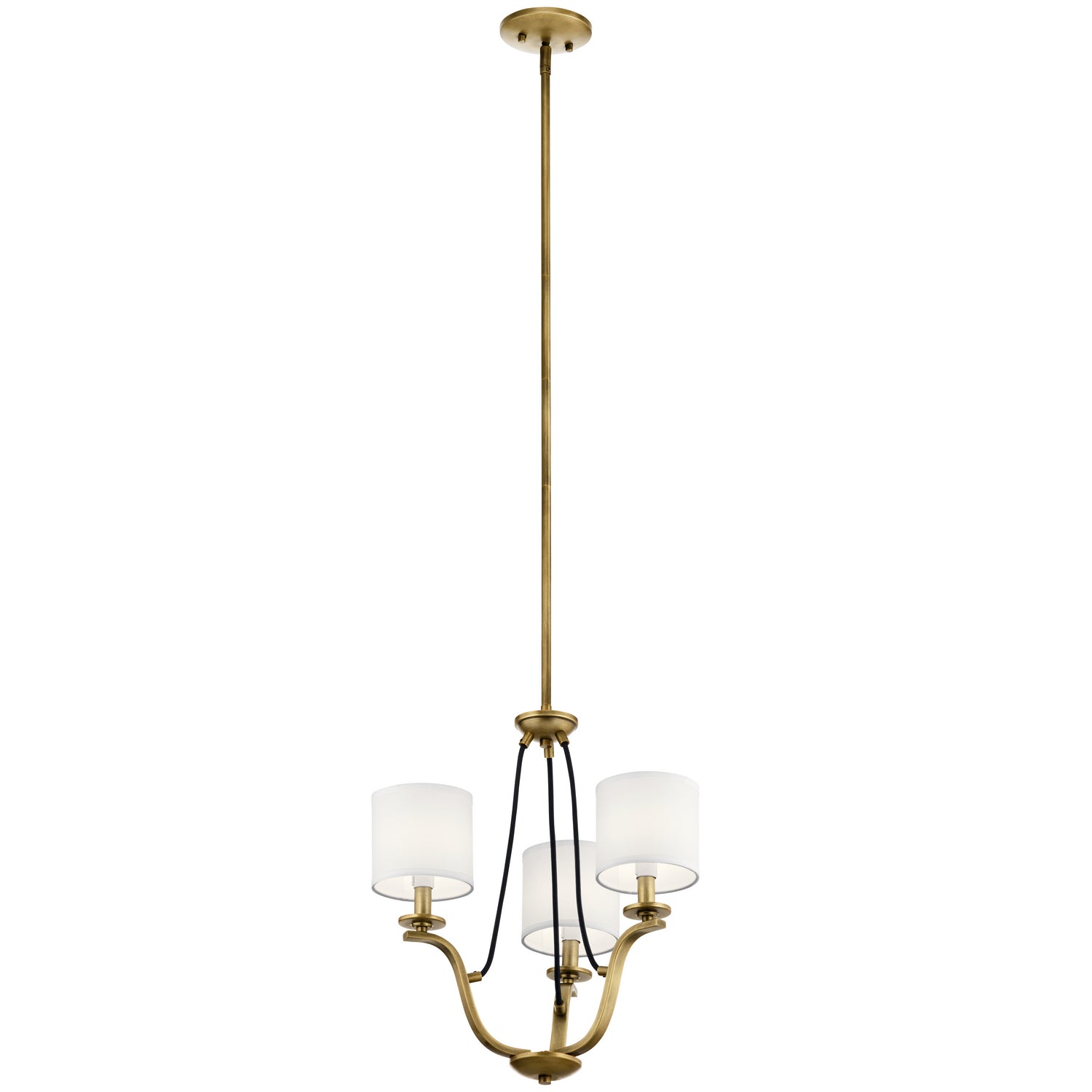 Kichler - 43531NBR - Three Light Mini Chandelier - Thisbe - Natural Brass