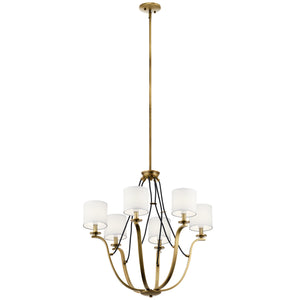 Kichler - 43532NBR - Six Light Chandelier - Thisbe - Natural Brass