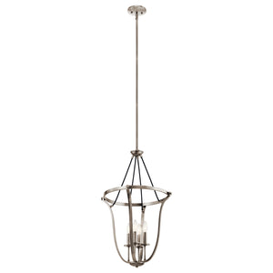 Kichler - 43535CLP - Four Light Foyer Pendant - Thisbe - Classic Pewter