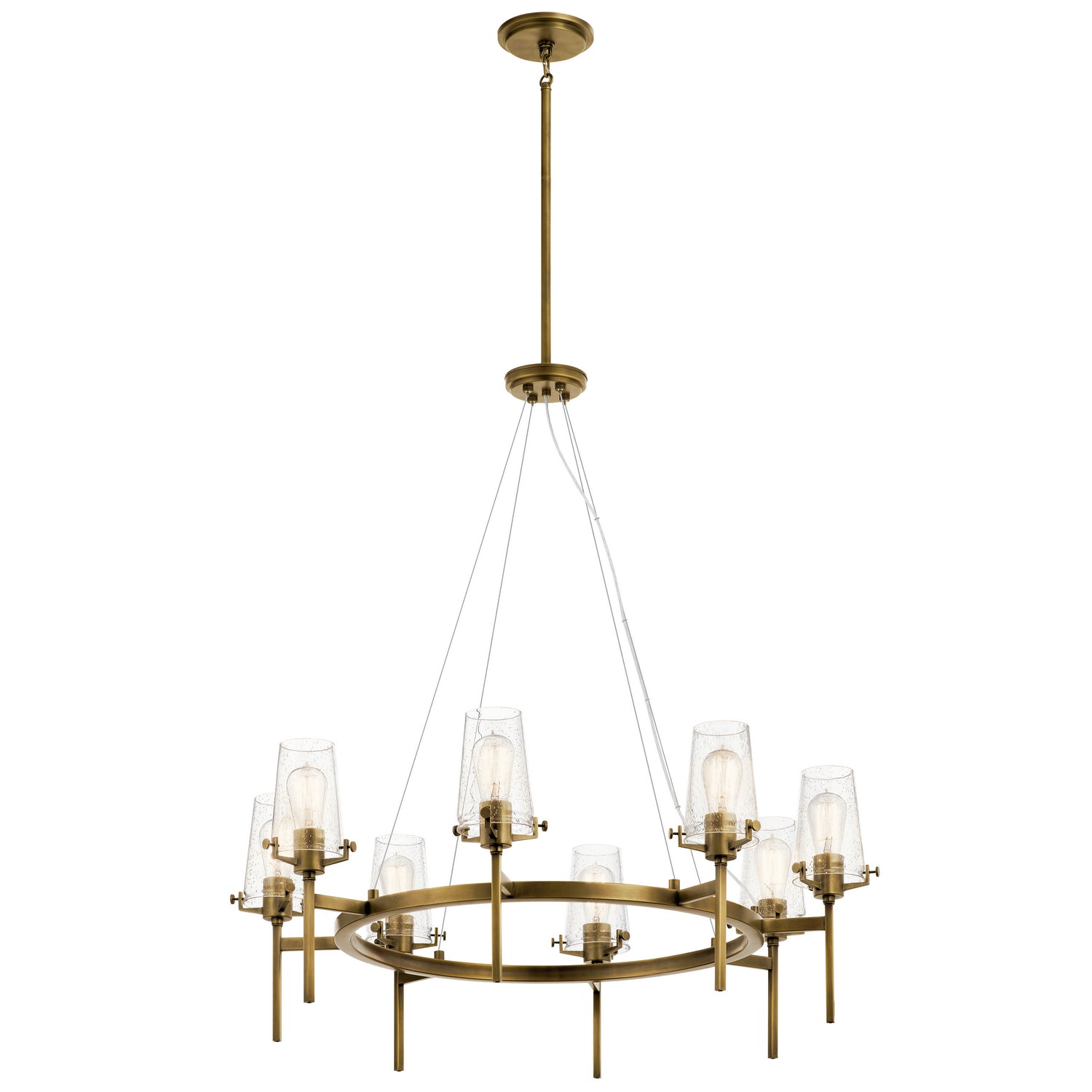 Kichler - 43695NBR - Eight Light Chandelier - Alton - Natural Brass