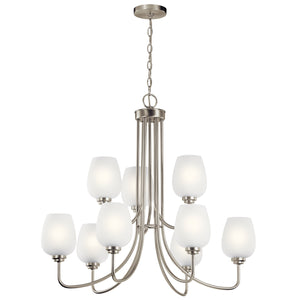 Kichler - 44378NI - Nine Light Chandelier - Valserrano - Brushed Nickel