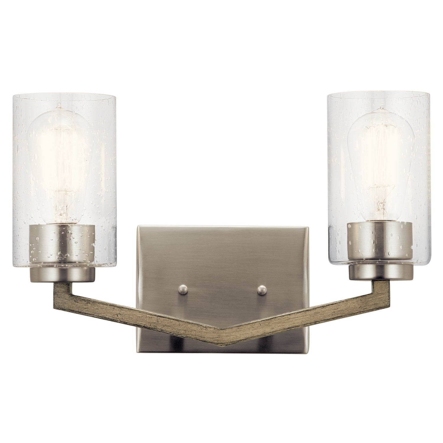 Kichler - 45033DAG - Two Light Bath - Deryn - Distressed Antique Gray