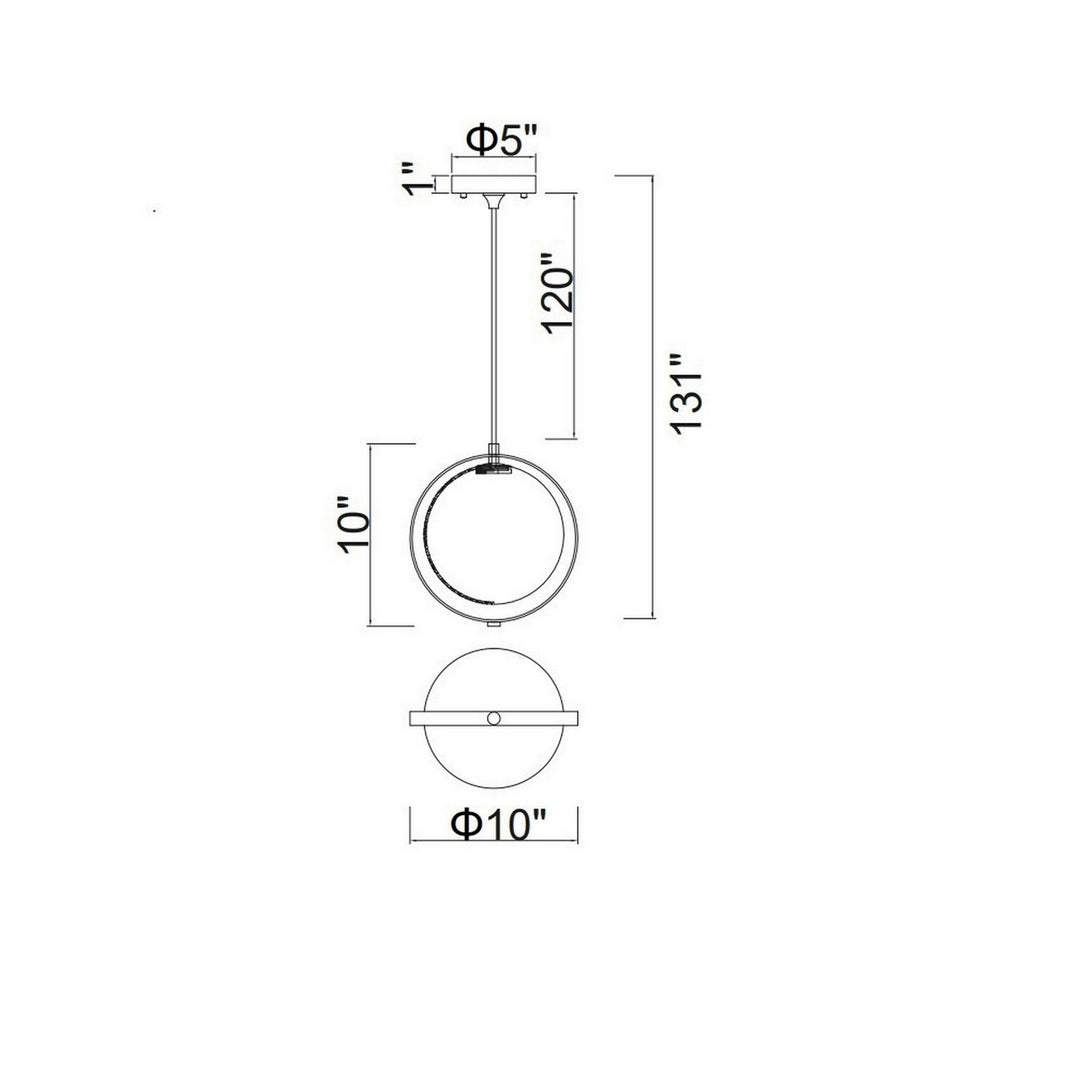 CWI Lighting - 1153P10-1-169 - LED Mini Pendant - Da Vinci - Medallion Gold