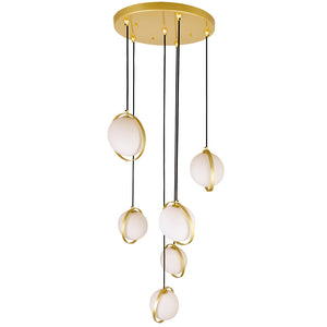 CWI Lighting - 1153P24-6-169 - LED Pendant - Da Vinci - Medallion Gold