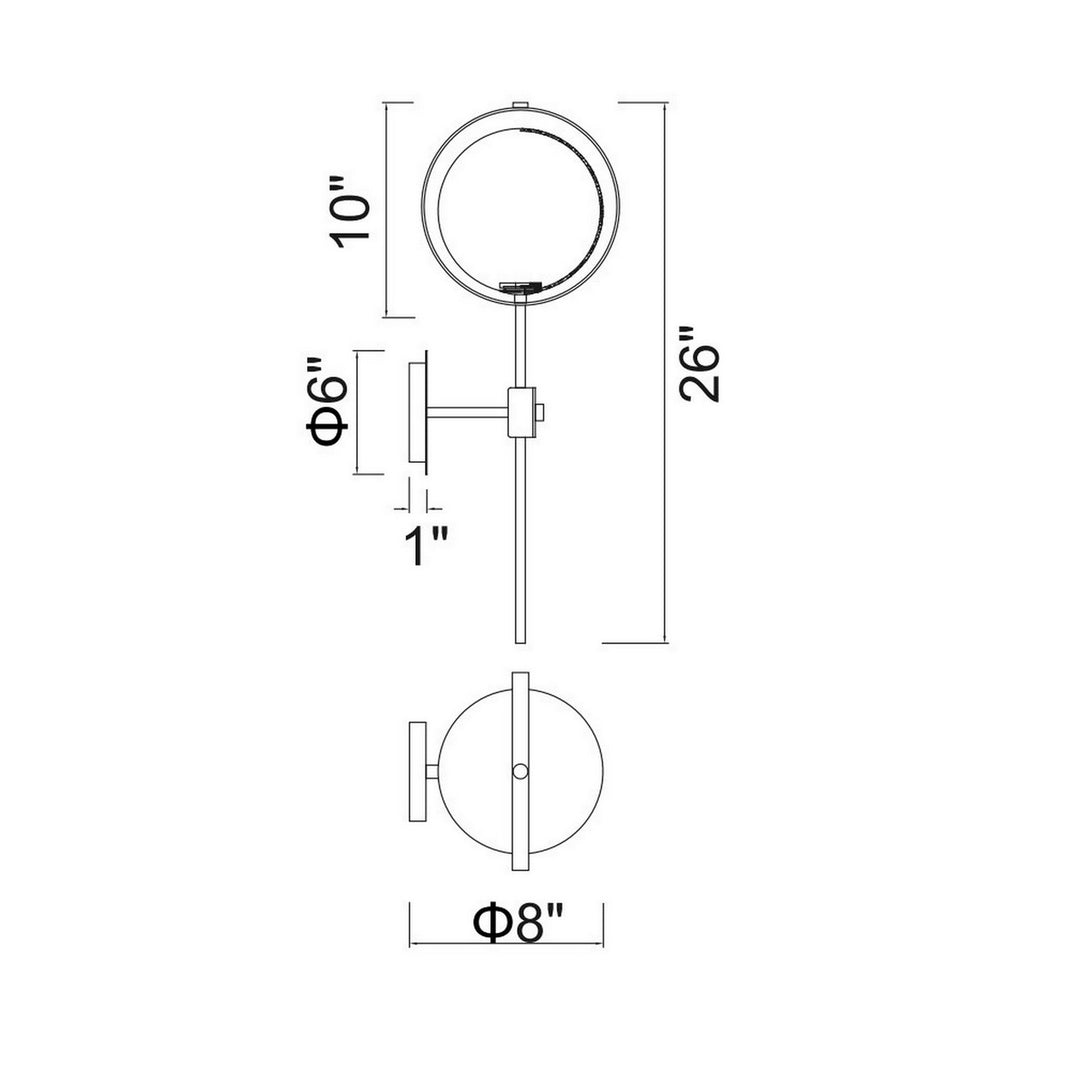 CWI Lighting - 1153W10-1-169 - LED Wall Sconce - Da Vinci - Medallion Gold