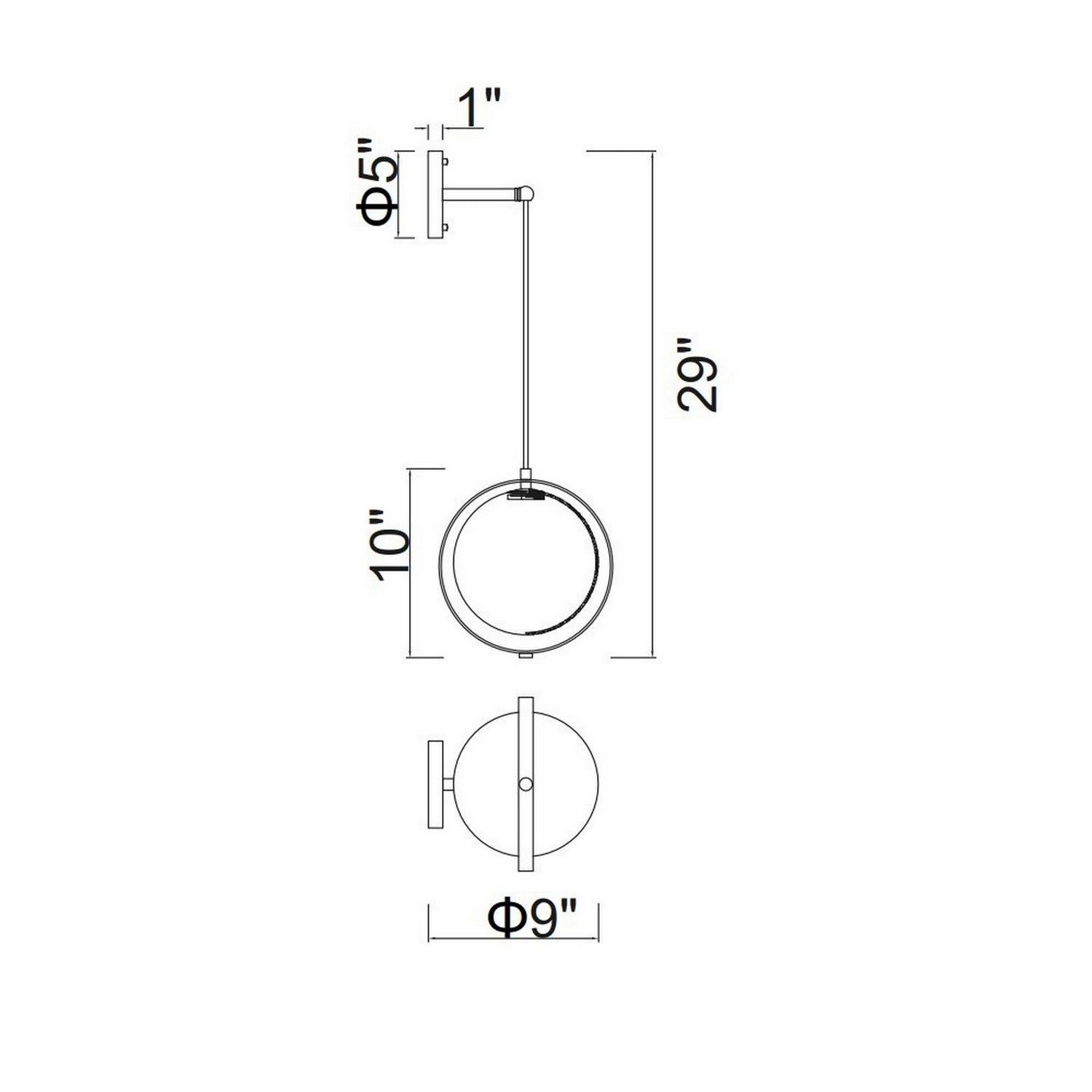 CWI Lighting - 1153W9-1-169 - LED Wall Sconce - Da Vinci - Medallion Gold