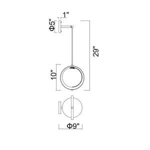 CWI Lighting - 1153W9-1-169 - LED Wall Sconce - Da Vinci - Medallion Gold