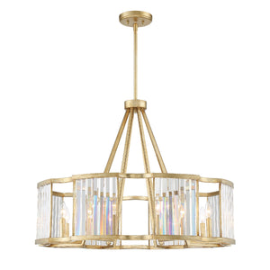 Crystorama - DAR-1018-DT - Eight Light Chandelier - Darcy - Distressed Twilight