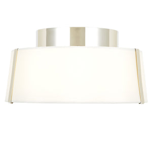 Crystorama - FUL-903-PN - Two Light Semi Flush Mount - Fulton - Polished Nickel