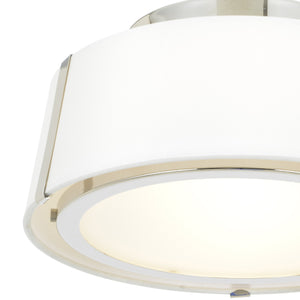 Crystorama - FUL-903-PN - Two Light Semi Flush Mount - Fulton - Polished Nickel