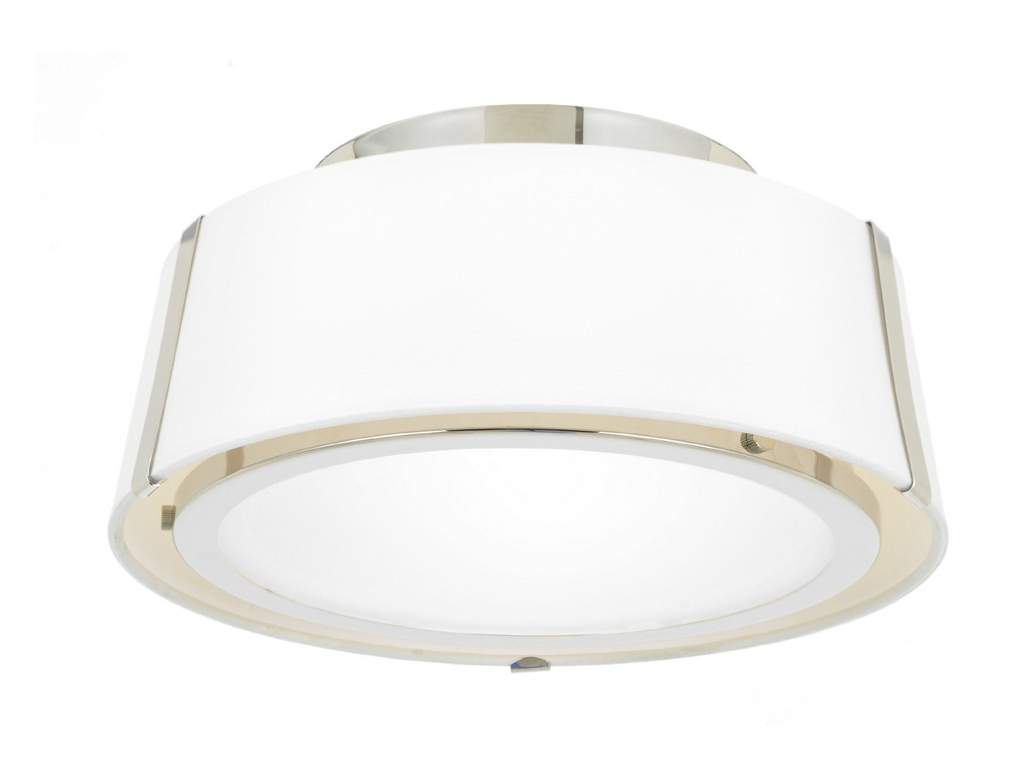 Crystorama - FUL-903-PN - Two Light Semi Flush Mount - Fulton - Polished Nickel