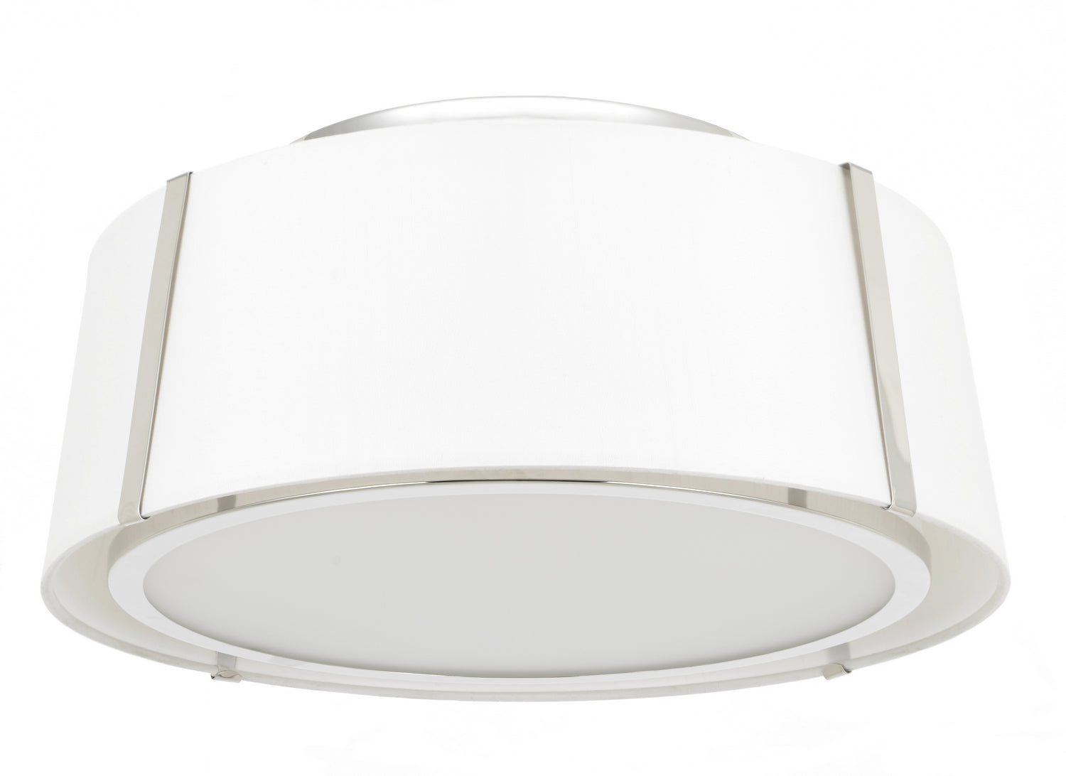 Crystorama - FUL-905-PN - Three Light Semi Flush Mount - Fulton - Polished Nickel