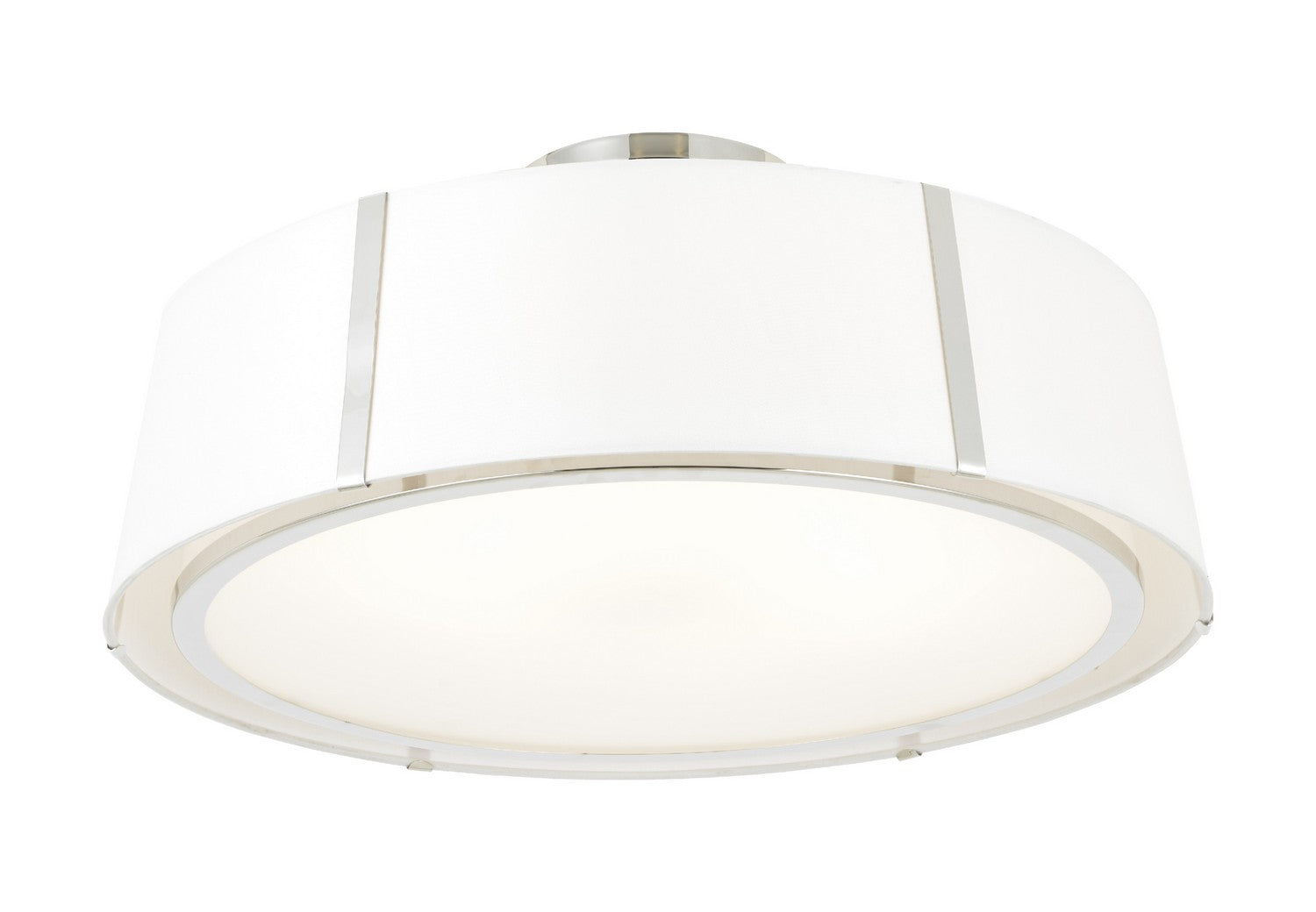 Crystorama - FUL-907-PN_CEILING - Six Light Semi Flush Mount - Fulton - Polished Nickel